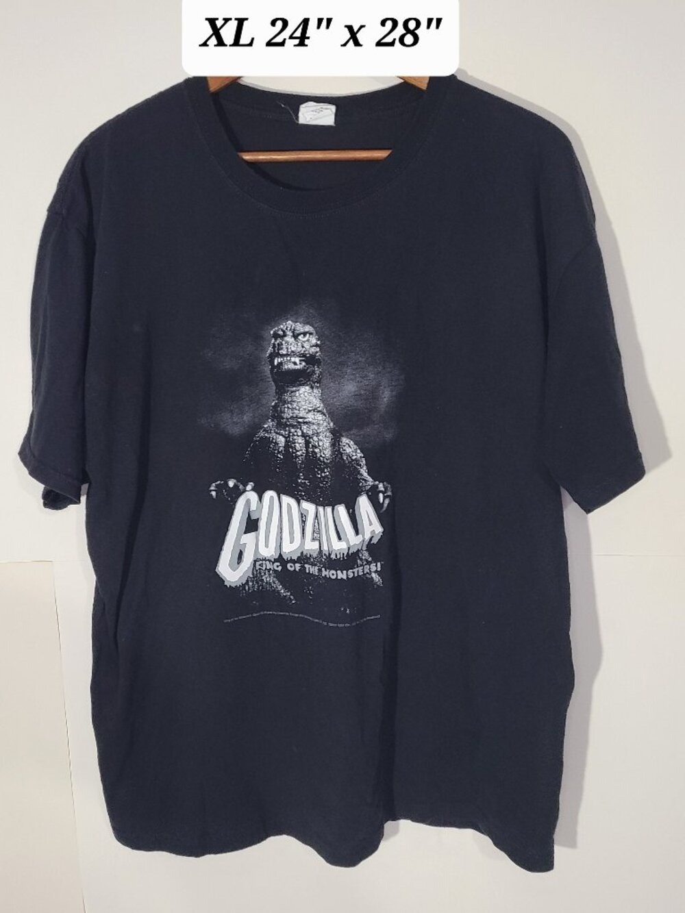 Godzilla King of the Monsters 2010 Toho Black XL Anvil T-Shirt